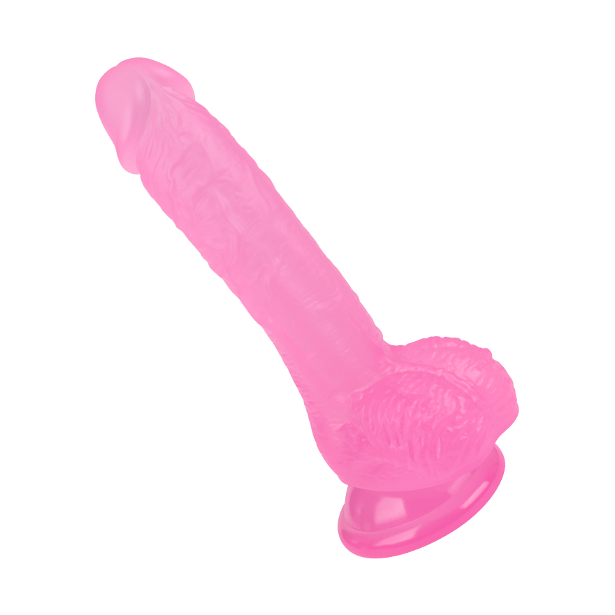 Naturdildo mit Saugfuß, 18 cm