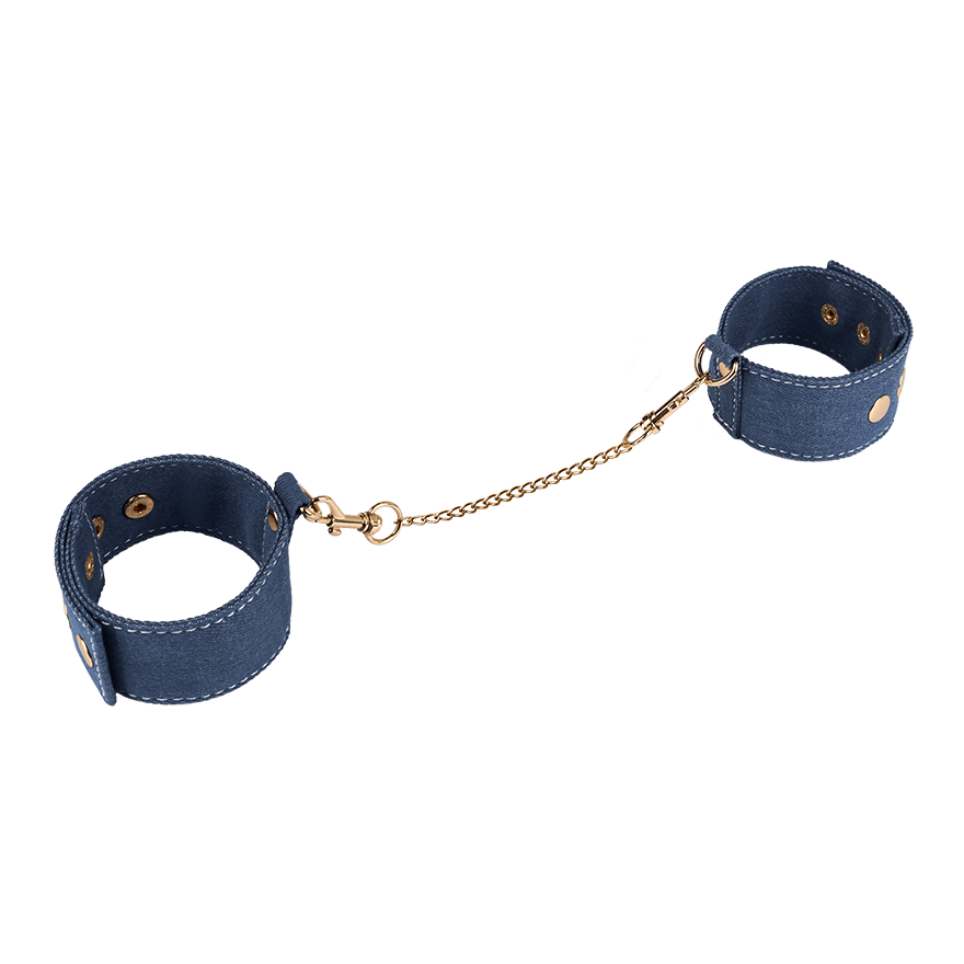 Fesselmanschetten im Jeans-Look