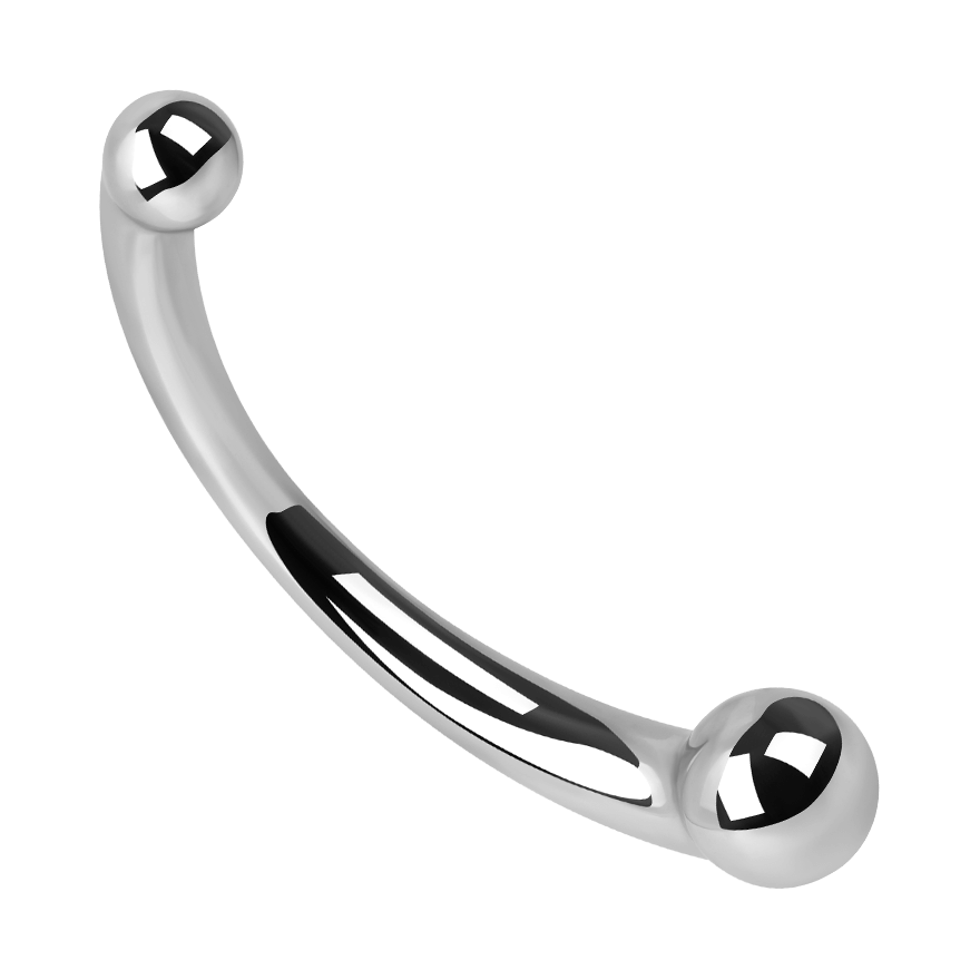 Prostata-Stimulator aus Edelstahl, Größe L, 19,6 cm