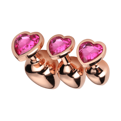 Rose Gold Plug Set, 3 Teile Rose Gold Plug Set, 3 Teile