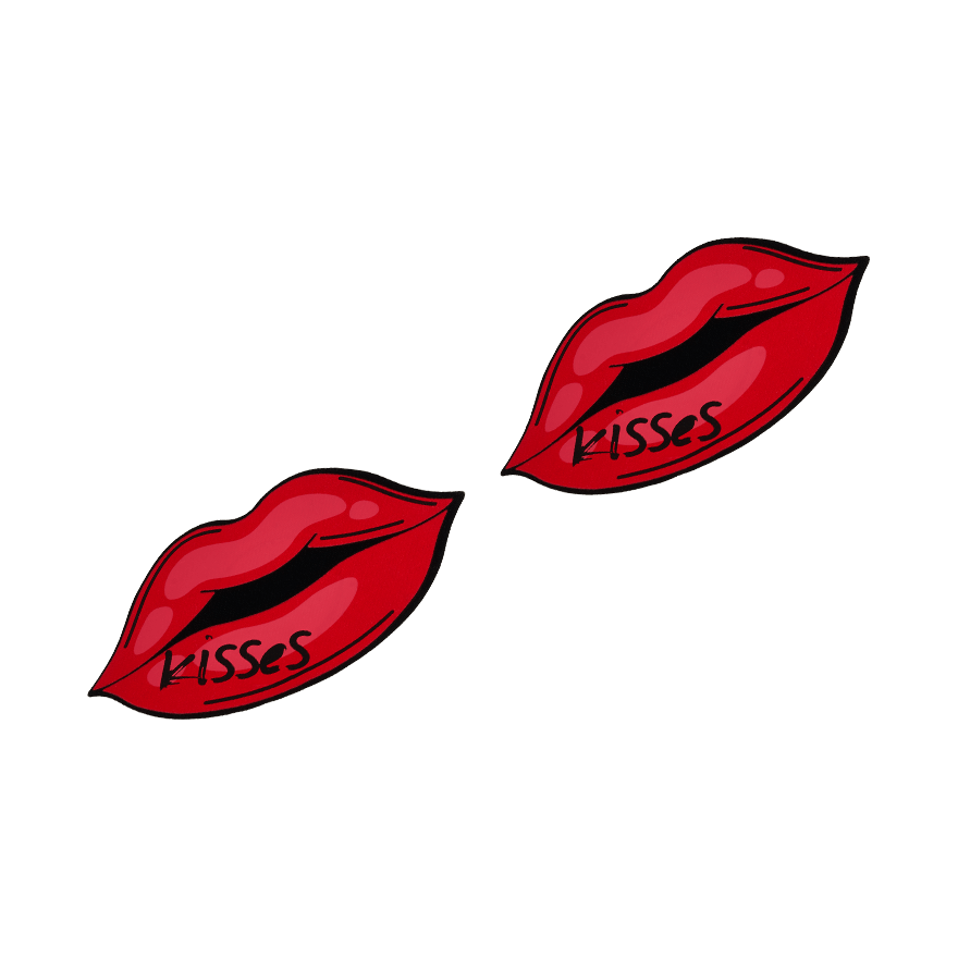 Selbstklebende Pasties Kisses, 1 Paar
