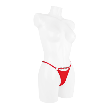 Stringtanga mit Herz-Details Stringtanga mit Herz-Details