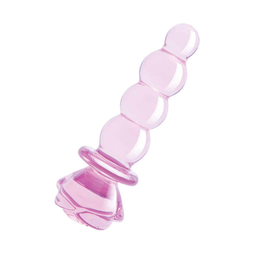 Glaze Glass - Rosebud Beaded Plug, 14 cm