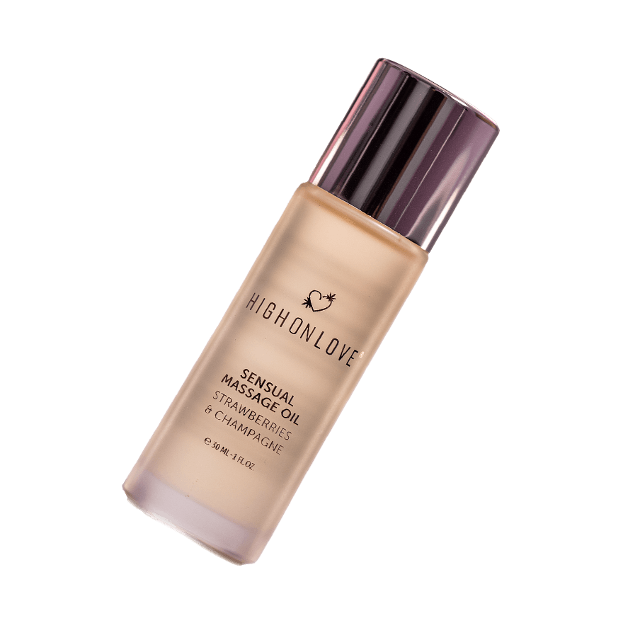 Massage Oil Strawberries And Champagne Mini, 30 ml