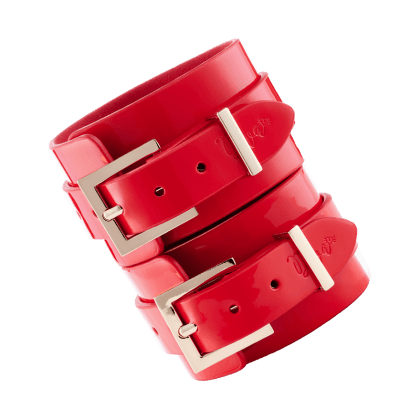 High Gloss Bondage Wrist Cuffs High Gloss Bondage Wrist Cuffs