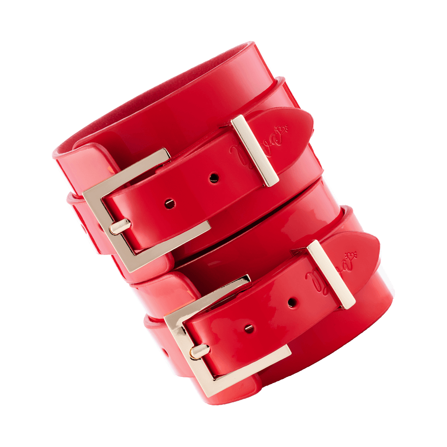 High Gloss Bondage Wrist Cuffs