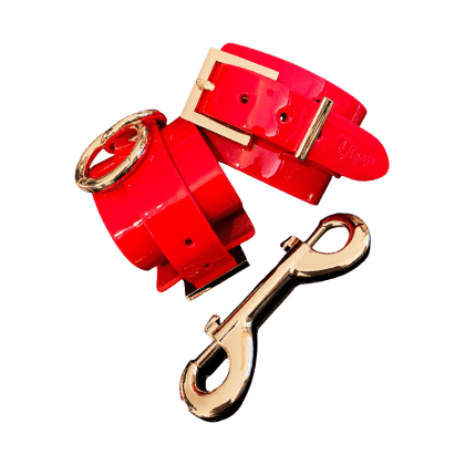 High Gloss Bondage Ankle Cuffs High Gloss Bondage Ankle Cuffs