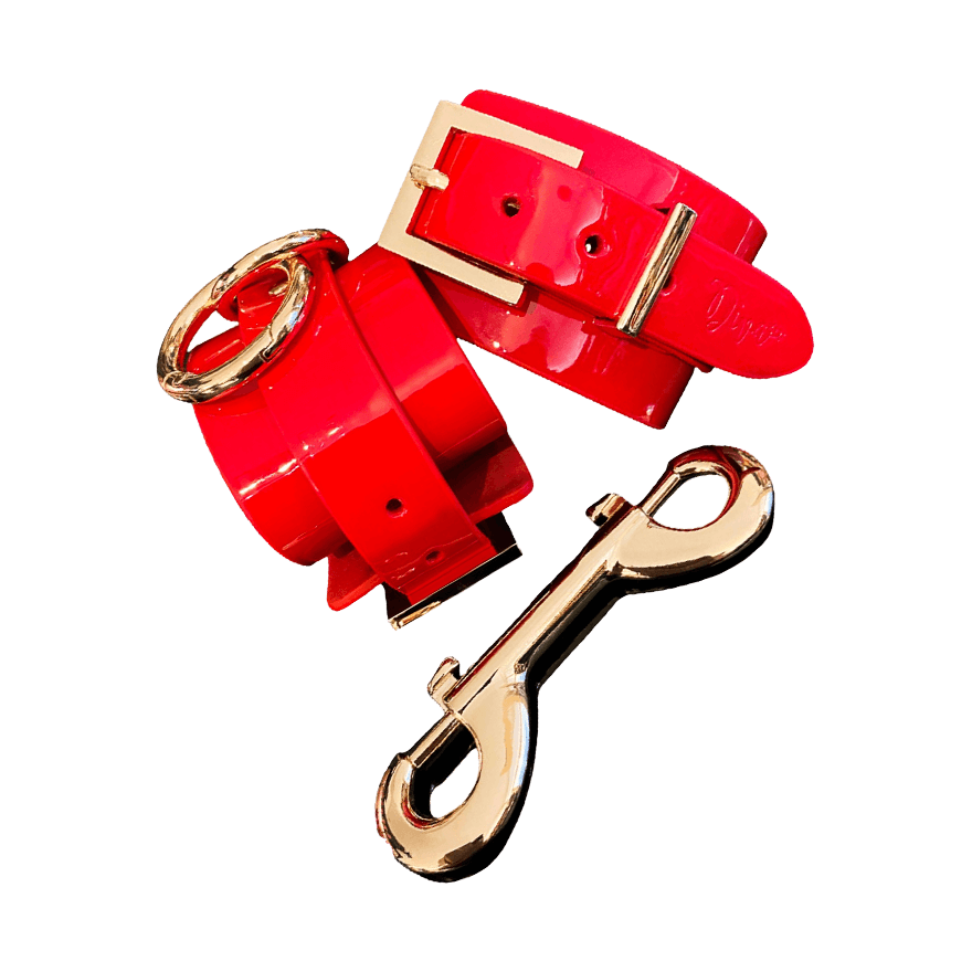 High Gloss Bondage Ankle Cuffs