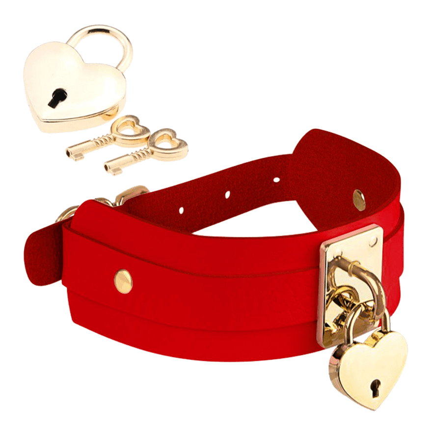 Heart-Lock-Key Collar