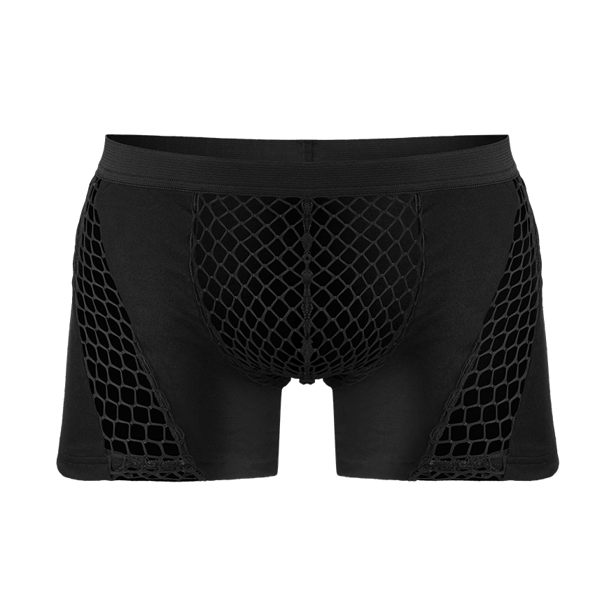 Knappe Shorts mit Netzeinsätzen