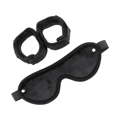 Handfesseln mit Maske, 2 Teile Handfesseln mit Maske, 2 Teile