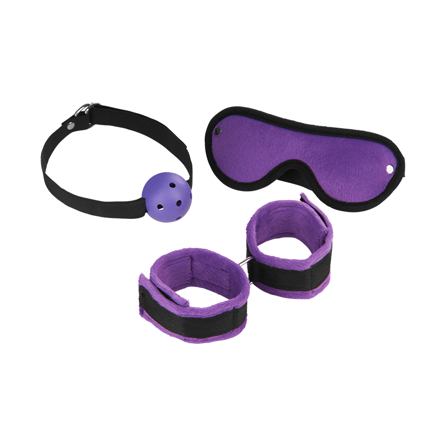 Bondage-Set mit Ballknebel, 3 Teile