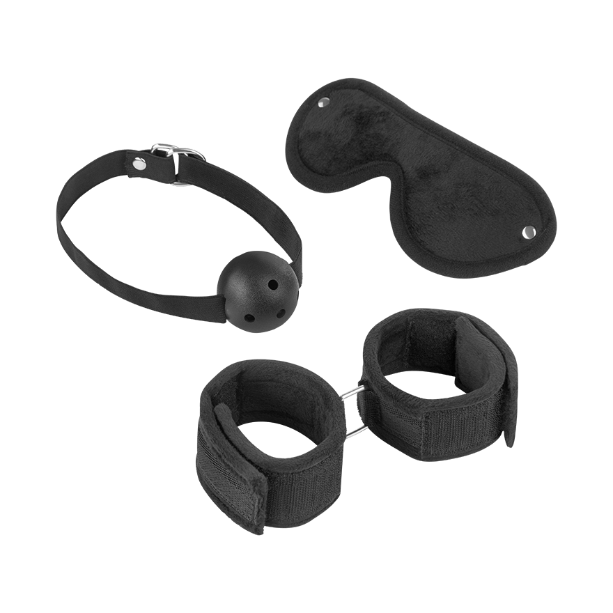 Bondage-Set mit Ballknebel, 3 Teile