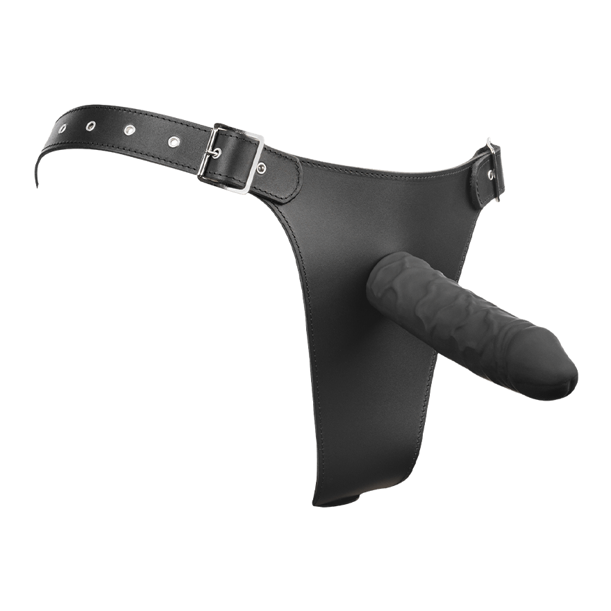 Strap-On-Slip mit Doppeldildo