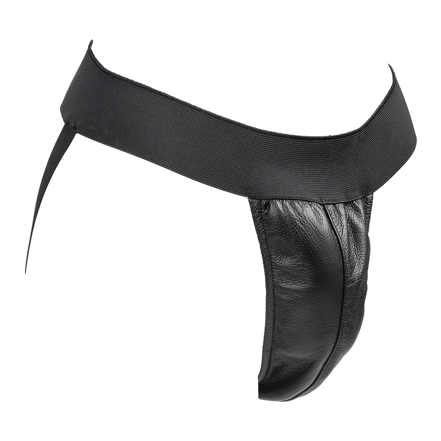Jock Strap mit Lederklappe