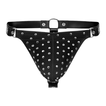 Leder-String mit Nieten Leder-String mit Nieten