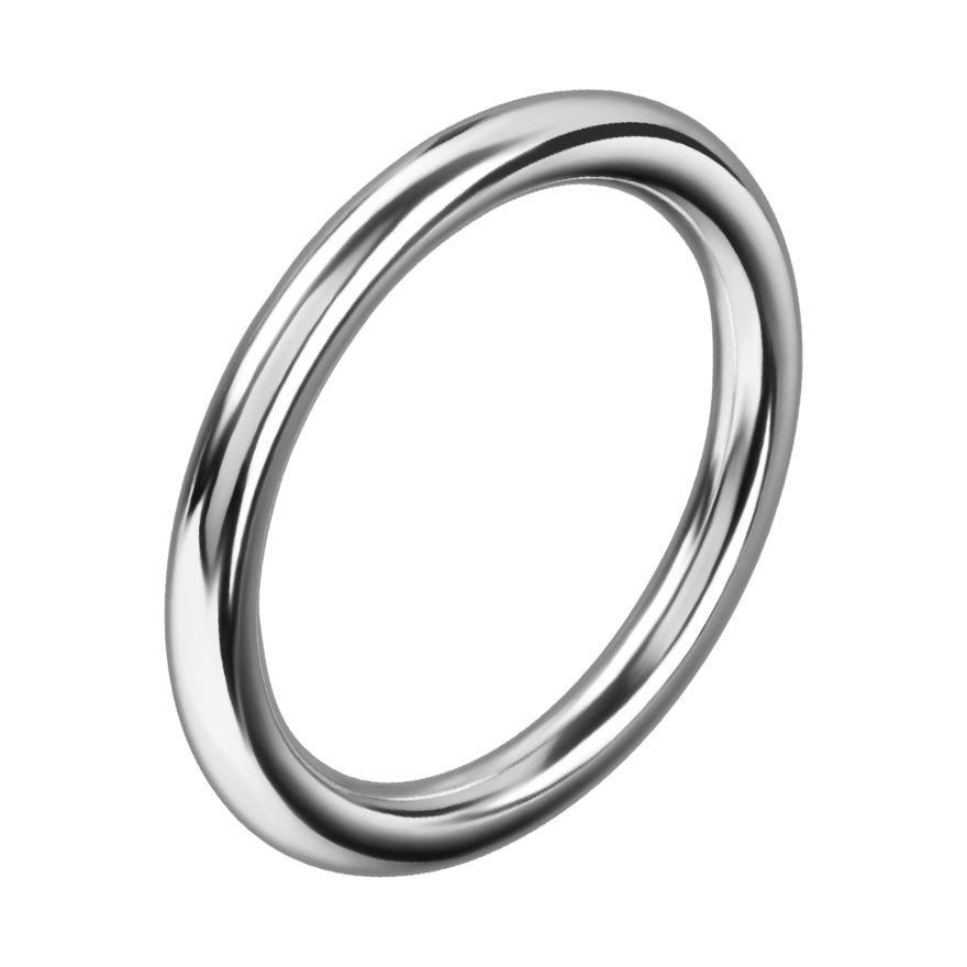 Nahtloser Eisen-Penisring, 4,5 cm