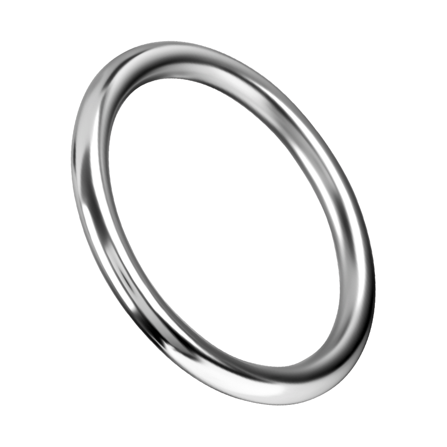 Nahtloser Eisen-Penisring, 5,5 cm