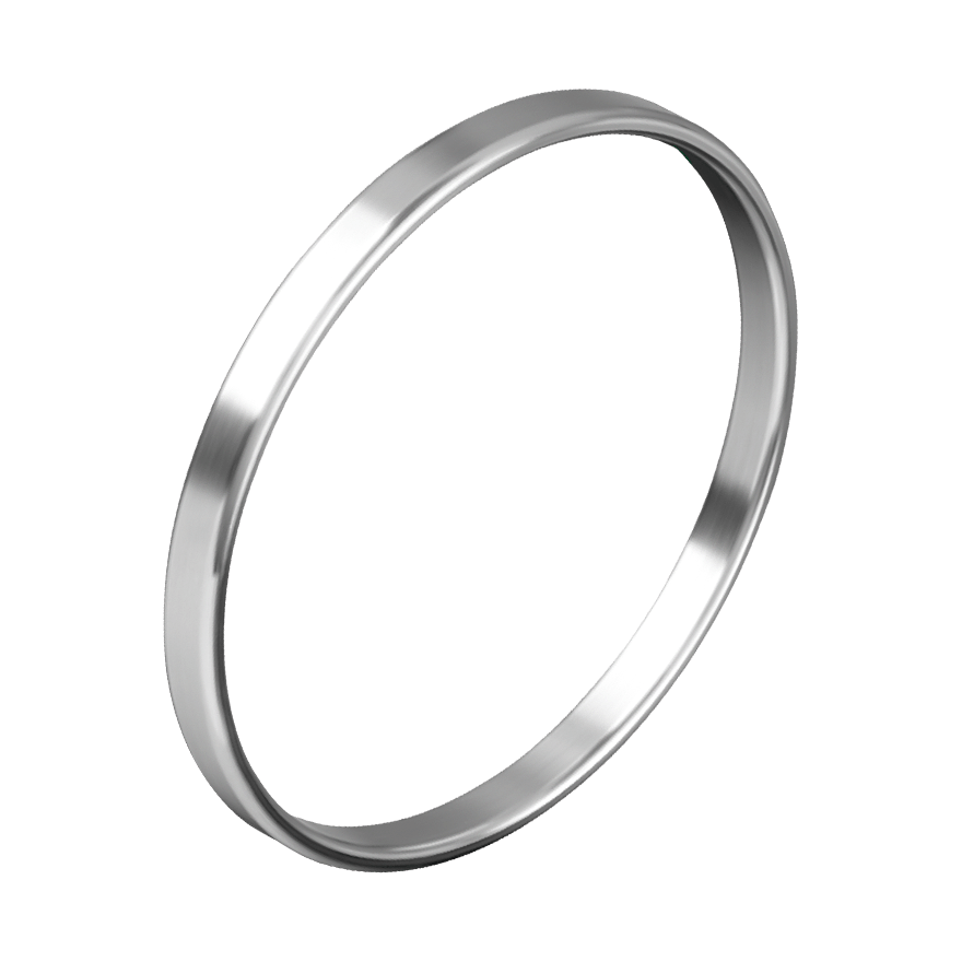 Schmaler Penisring aus Edelstahl, 5,5 cm