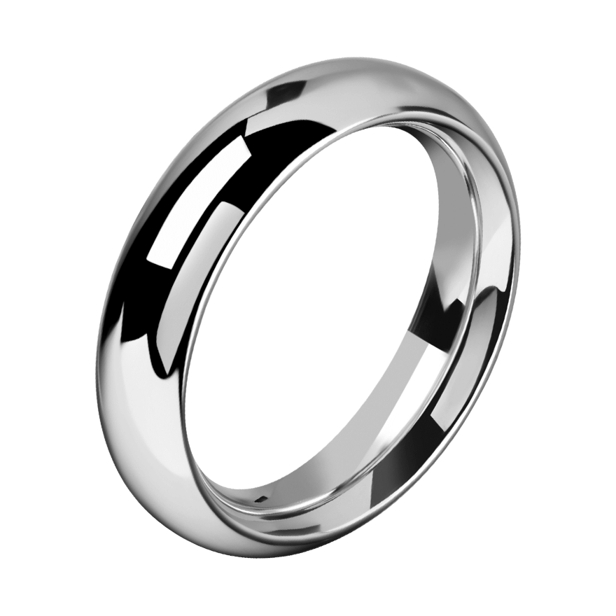 Breiter Edelstahl-Penisring, 4,5 cm