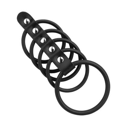 Penismanschette mit 5 Ringen, 4 - 5 cm Penismanschette mit 5 Ringen, 4 - 5 cm