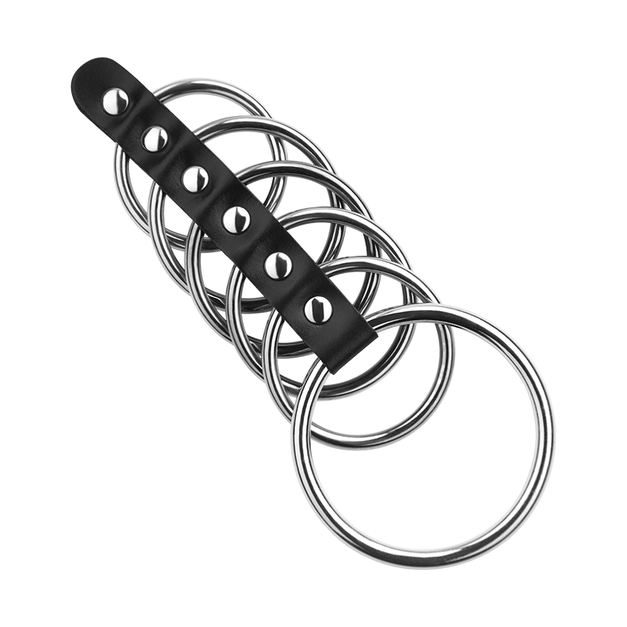 Penismanschette mit Ringen, 3,5 - 5,5 cm