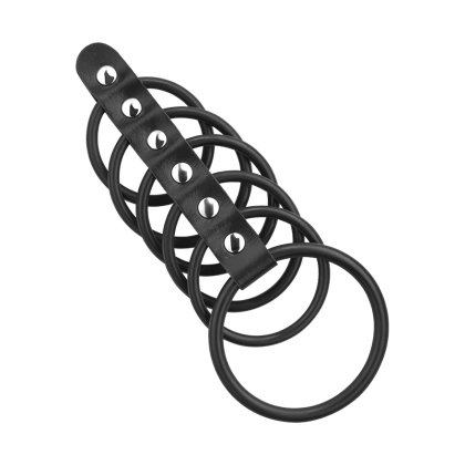 Penismanschette mit Ringen, 3,5 - 5,5 cm Penismanschette mit Ringen, 3,5 - 5,5 cm