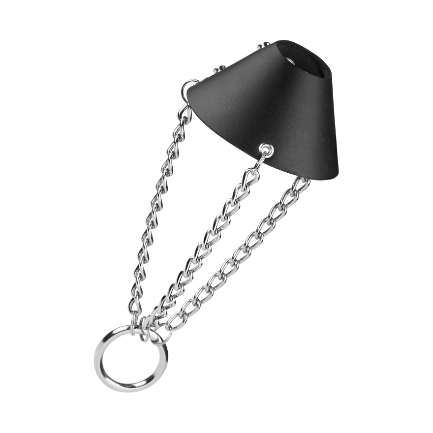 Hodenfallschirm mit Kette und Ring