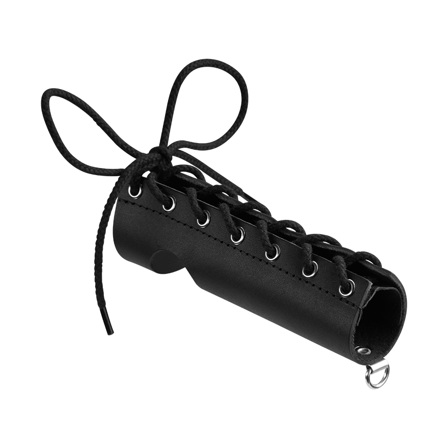 Penismanschette mit Schnürung