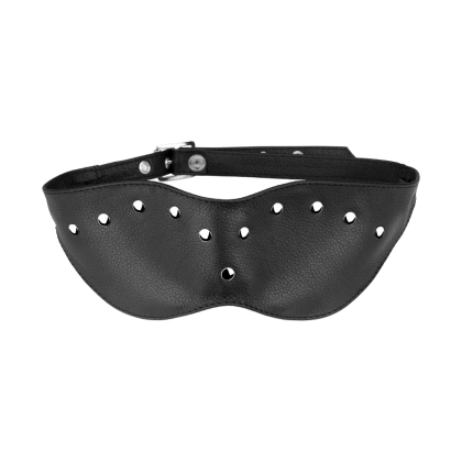 Leder-Augenmaske mit Flachnieten Leder-Augenmaske mit Flachnieten