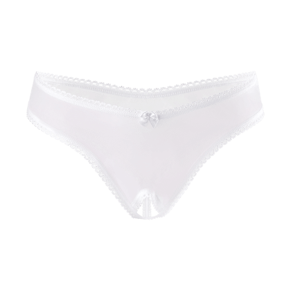 Schicker Ouvert-String mit Ziernaht Schicker Ouvert-String mit Ziernaht