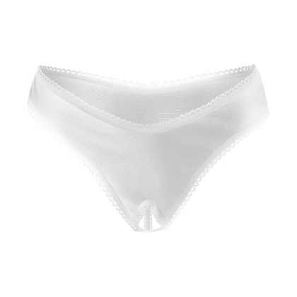 Schicker Ouvert-String mit Ziernaht Schicker Ouvert-String mit Ziernaht