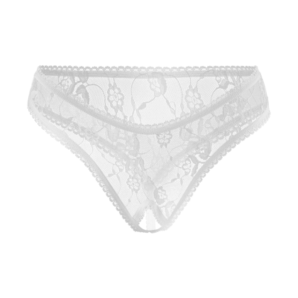 Sexy Ouvert-String mit Ziernaht und Spitze Sexy Ouvert-String mit Ziernaht und Spitze