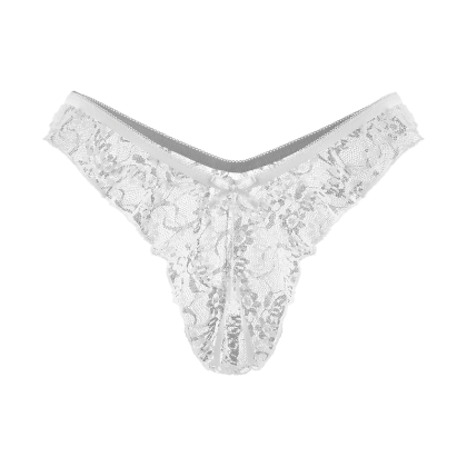 Ouvert-Slip mit floraler Spitze Ouvert-Slip mit floraler Spitze