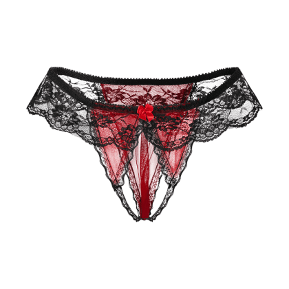 Verführerischer Ouvert-Slip mit Rüschen Verführerischer Ouvert-Slip mit Rüschen