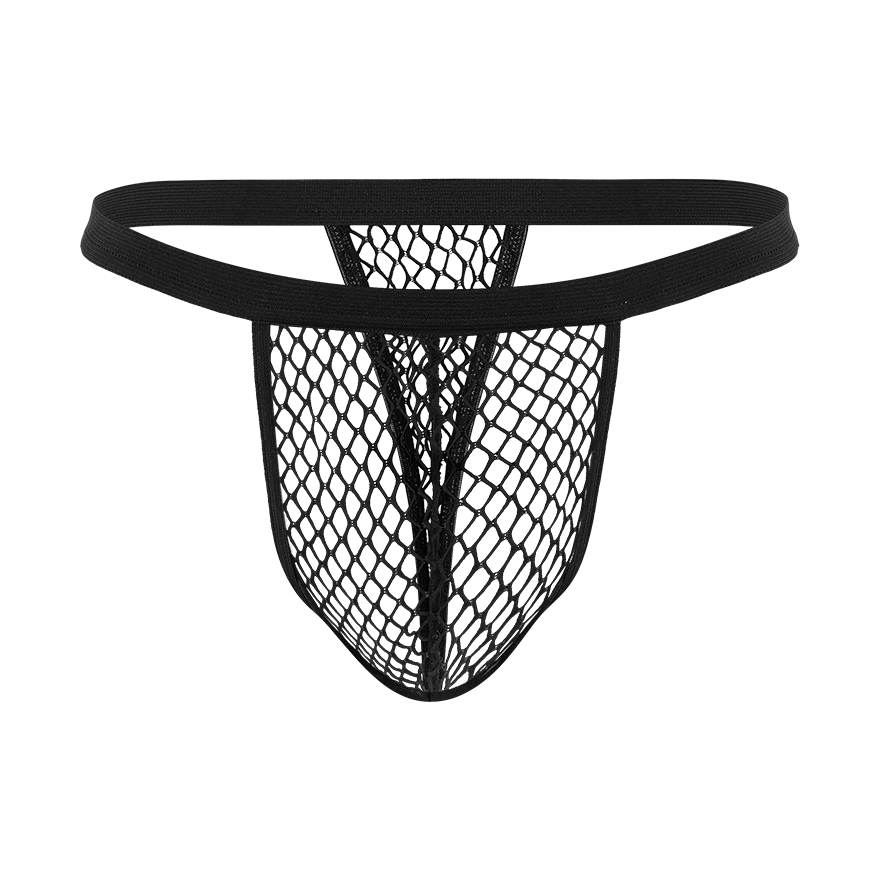 Transparenter Netz-Tanga