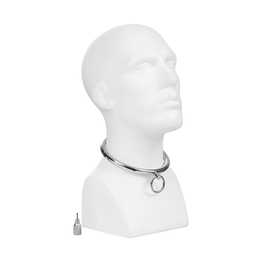 Schmales Edelstahl-Sklavenhalsband