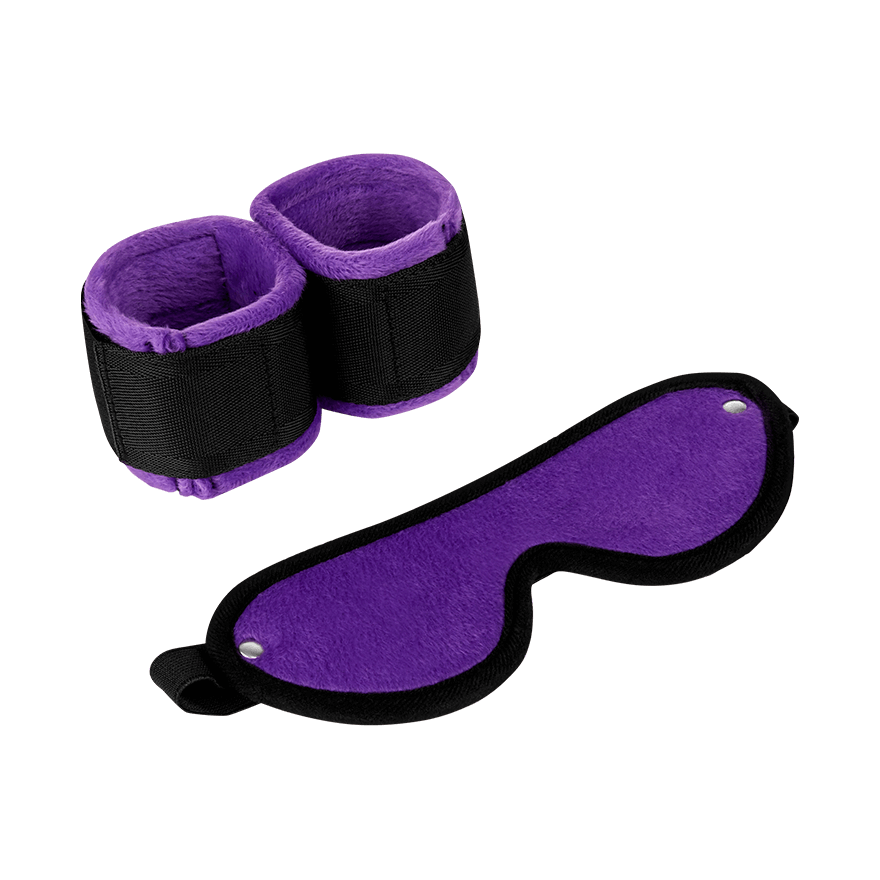 Soft Handcuffs with Mask, 2 Teile