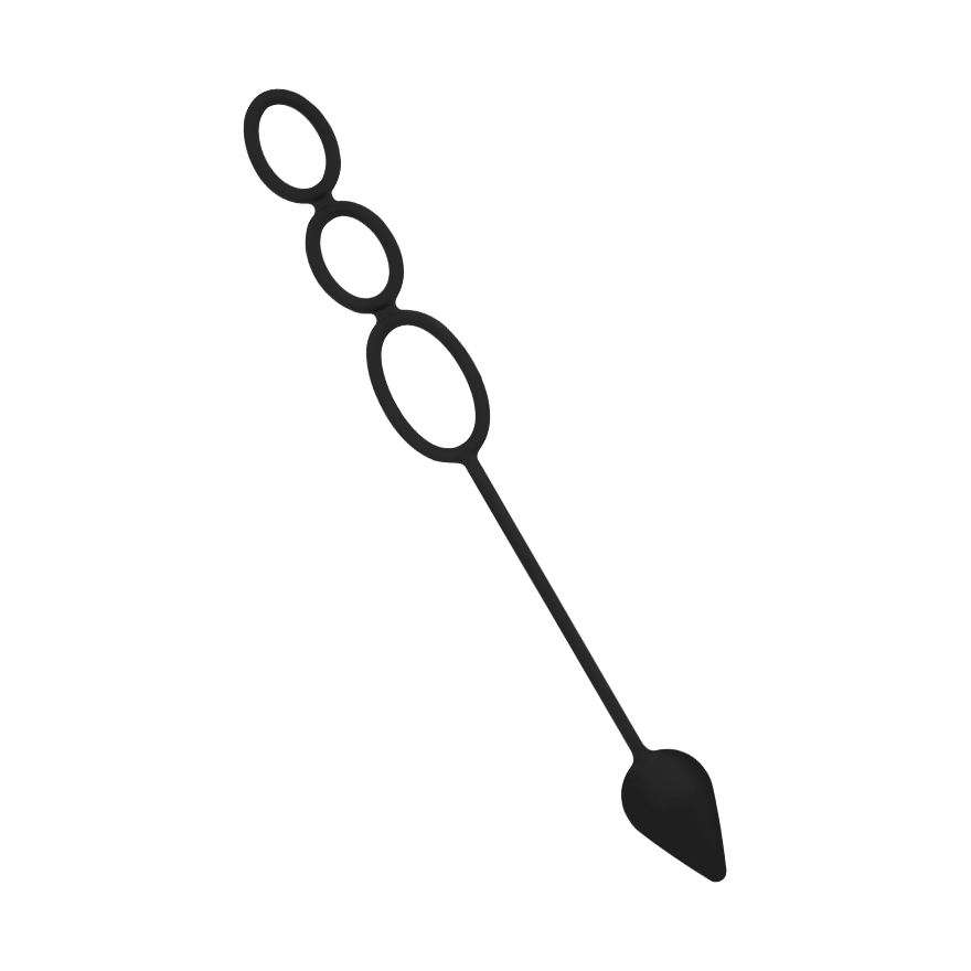 Penisring mit Analplug, 3-4,6 cm