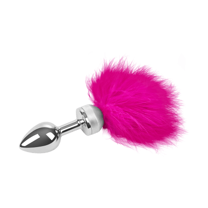 Edelstahl-Dildo mit Federn, silber, 18 cm Edelstahl-Dildo mit Federn, silber, 18 cm