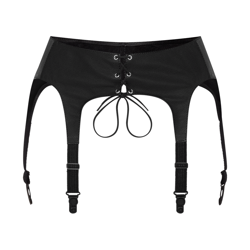 Strumpfhalter mit Schnürung