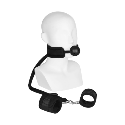 Mouthgag With Cuffs, 2 Teile Mouthgag With Cuffs, 2 Teile