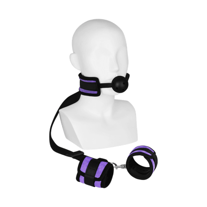 Mouthgag With Cuffs, 2 Teile Mouthgag With Cuffs, 2 Teile