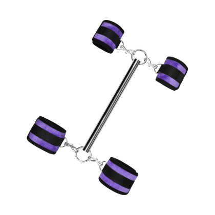 Spreader Bar With 4 Detachable Cuffs, 3 Teile Spreader Bar With 4 Detachable Cuffs, 3 Teile