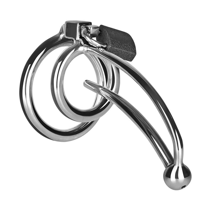 Penisplug mit Schloss, 12 cm