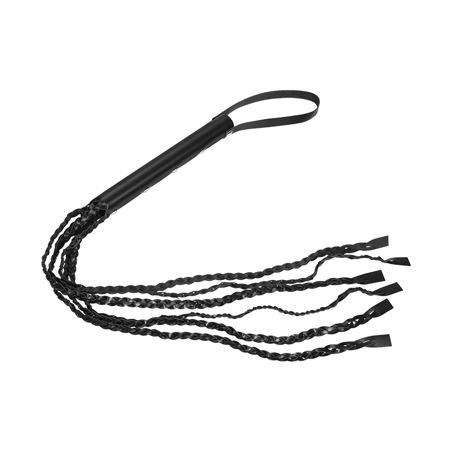 Peitsche mit Flechtriemen