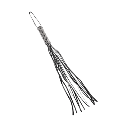 Kurze Lederpeitsche mit Metallkette Kurze Lederpeitsche mit Metallkette