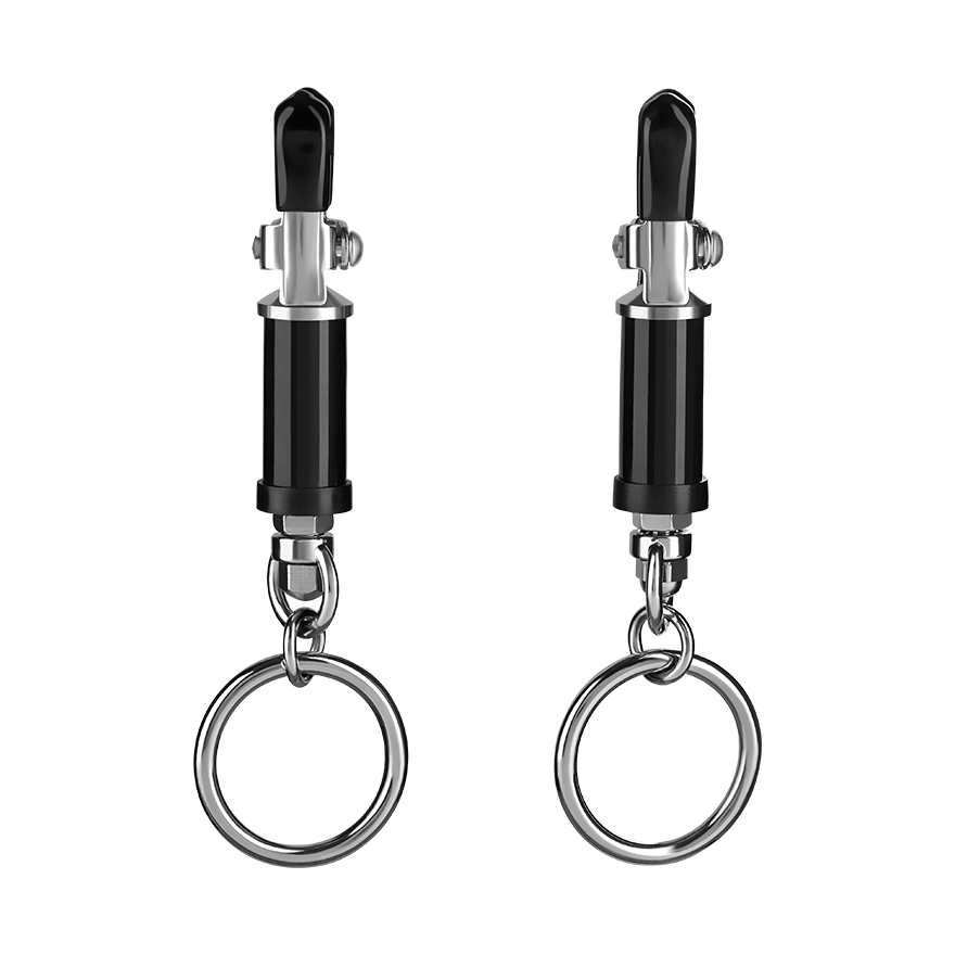 Verstellbare Brustklammern mit O-Ring