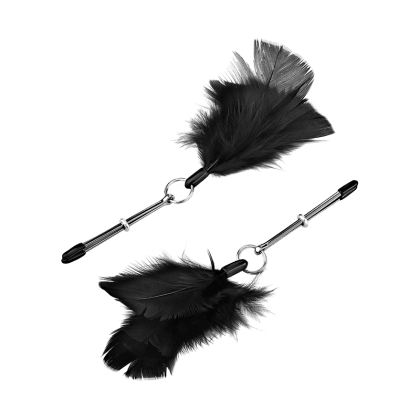 Brustklemmen mit Federverzierung Brustklemmen mit Federverzierung