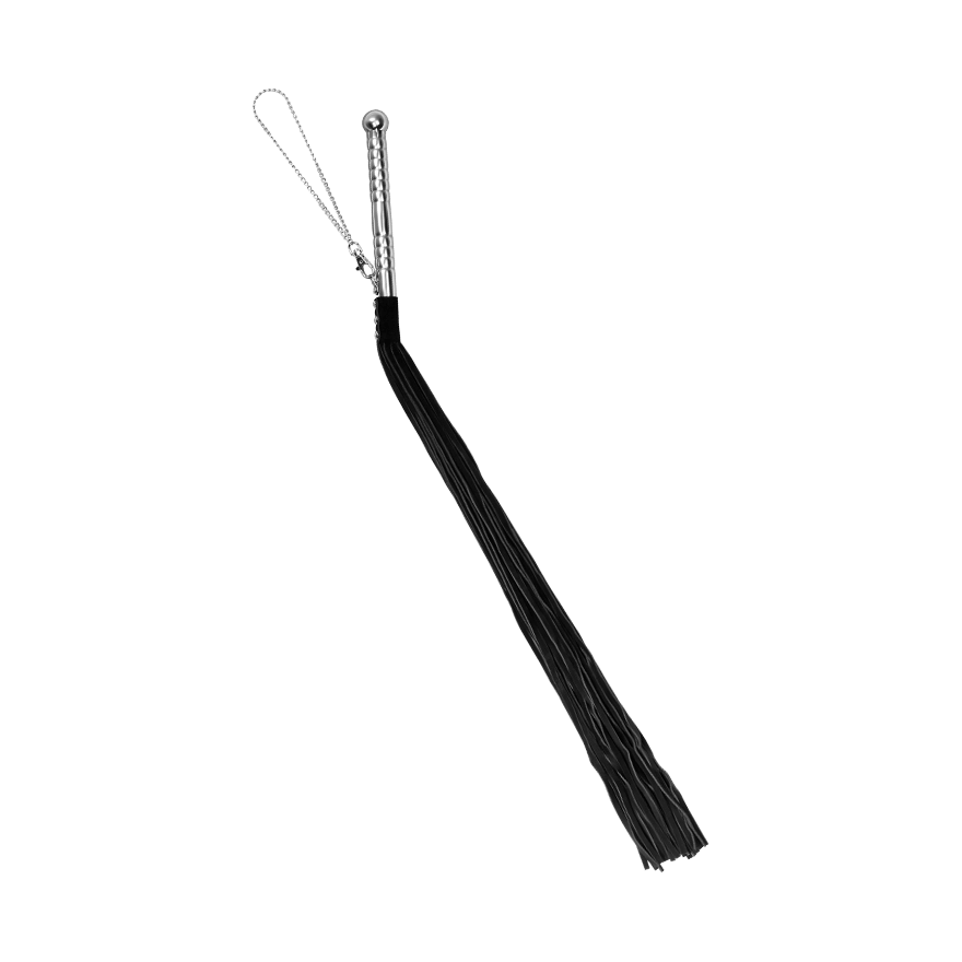 Wildlederpeitsche mit Metallgriff